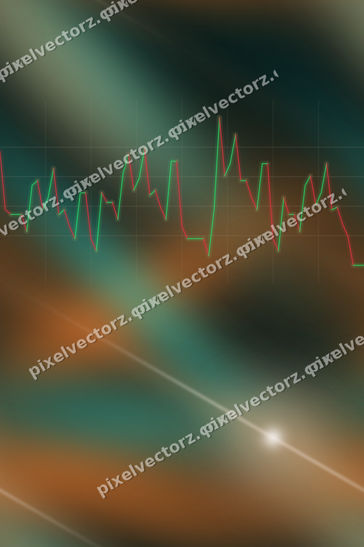 Nahtloser Neon Diagramm Hintergrund in Orange und Petrol