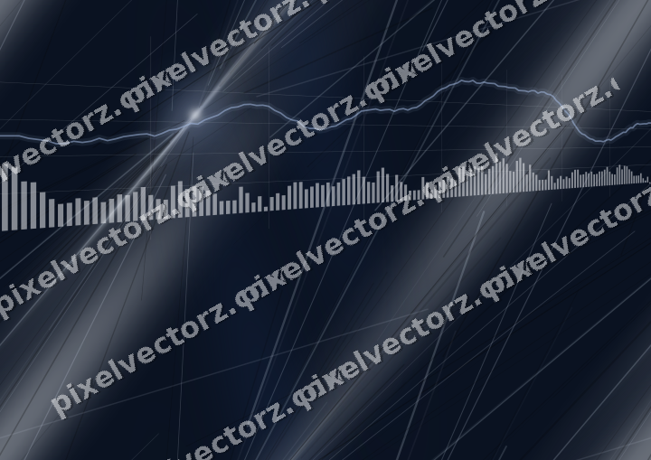 Nahtloser Neon Diagramm Hintergrund in Dunkelblau und Weiß