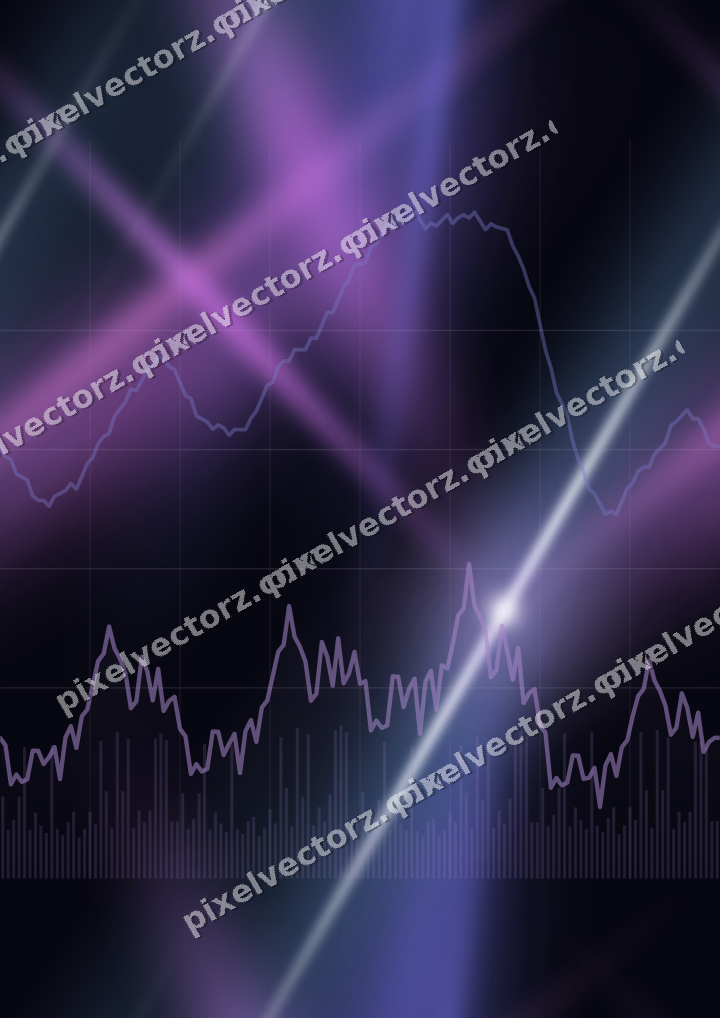 Nahtloser Neon Diagramm Hintergrund in Violett und Blau