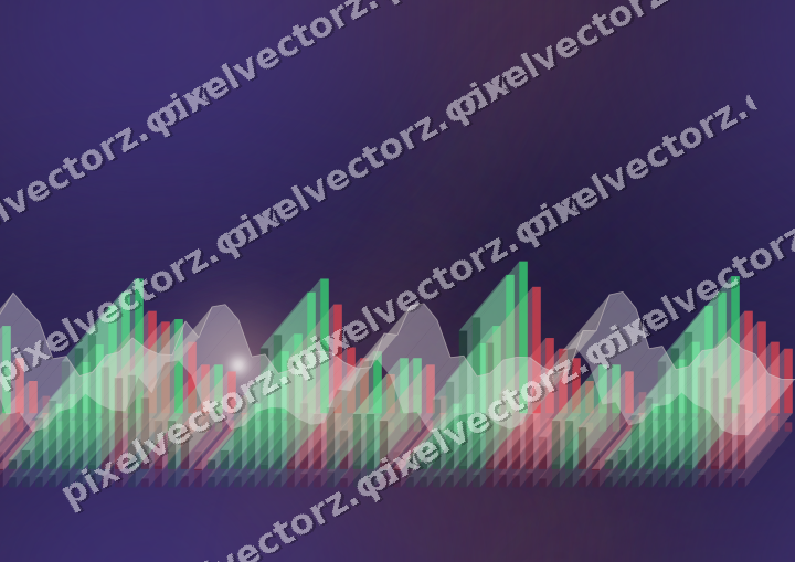 Nahtloser Neon Diagramm Hintergrund in Orange und Blau
