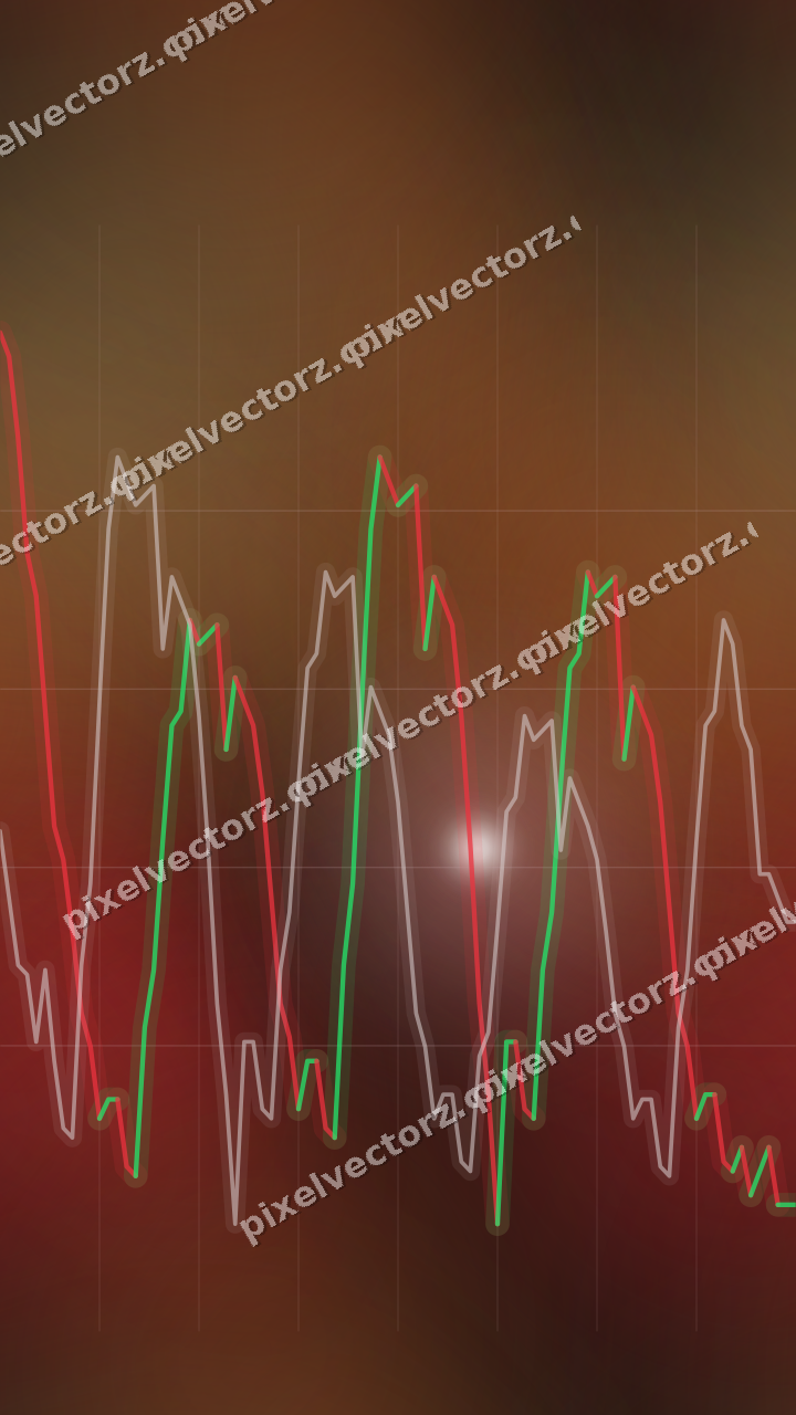 Nahtloser Neon Diagramm Hintergrund in Rot und Bernstein