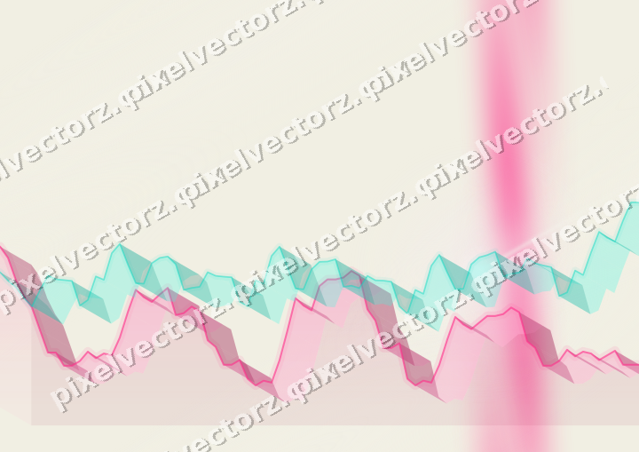 Nahtloser Pastell Diagramm Hintergrund in Rosa und Orange