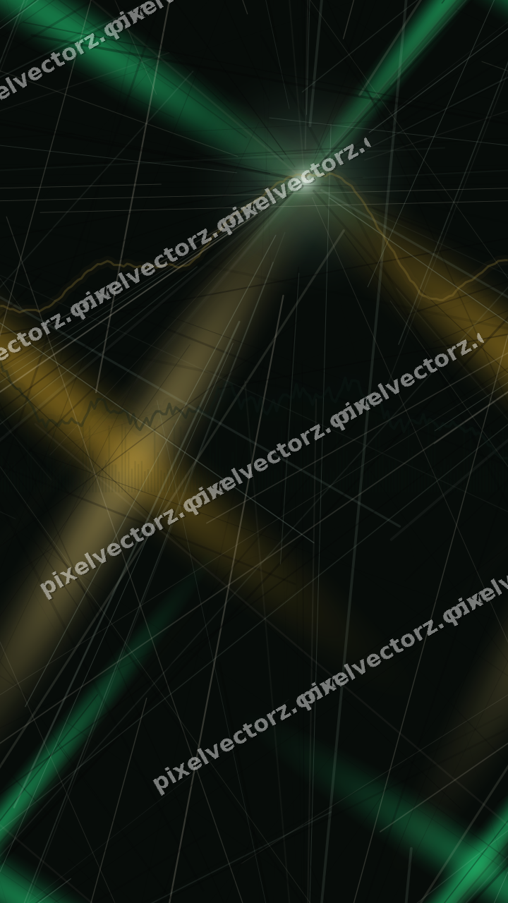 Nahtloser Neon Diagramm Hintergrund in Grün und Bernstein