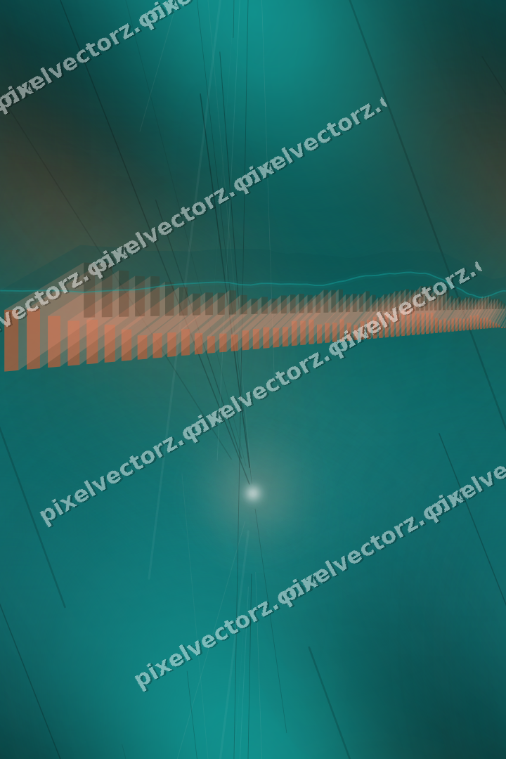 Nahtloser Neon Diagramm Hintergrund in Orange und Petrol