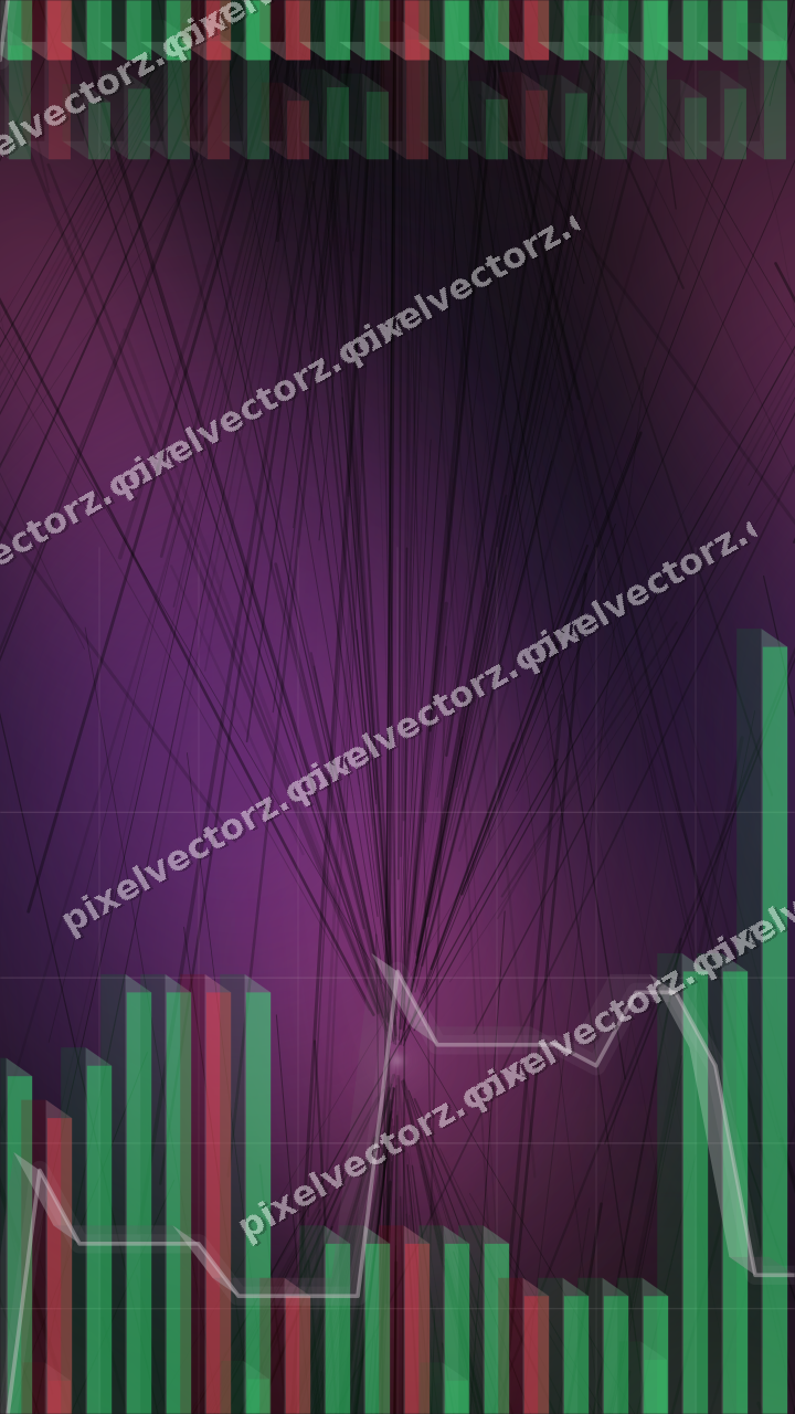 Nahtloser Neon Diagramm Hintergrund in Magenta und Violett