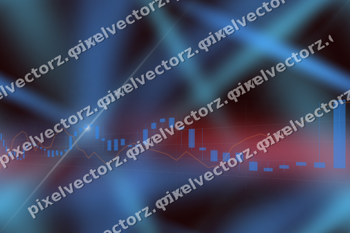 Nahtloser Neon Diagramm Hintergrund in Blau und Rot