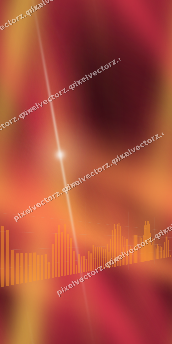 Nahtloser Neon Diagramm Hintergrund in Orange und Bernstein