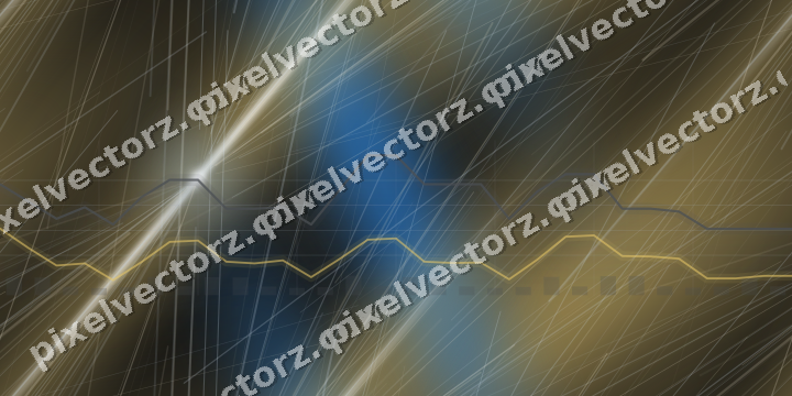 Nahtloser Neon Diagramm Hintergrund in Blau und Bernstein