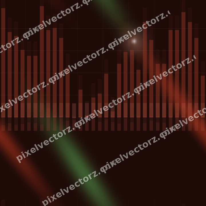 Nahtloser Neon Diagramm Hintergrund in Rot und Orange