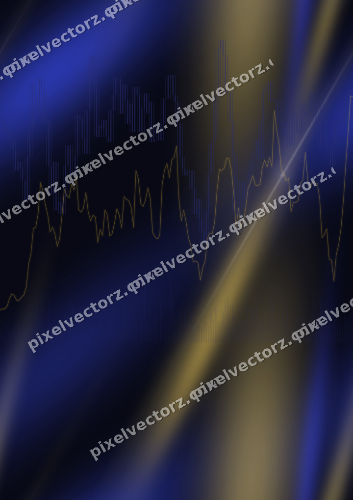 Nahtloser Neon Diagramm Hintergrund in Blau und Bernstein