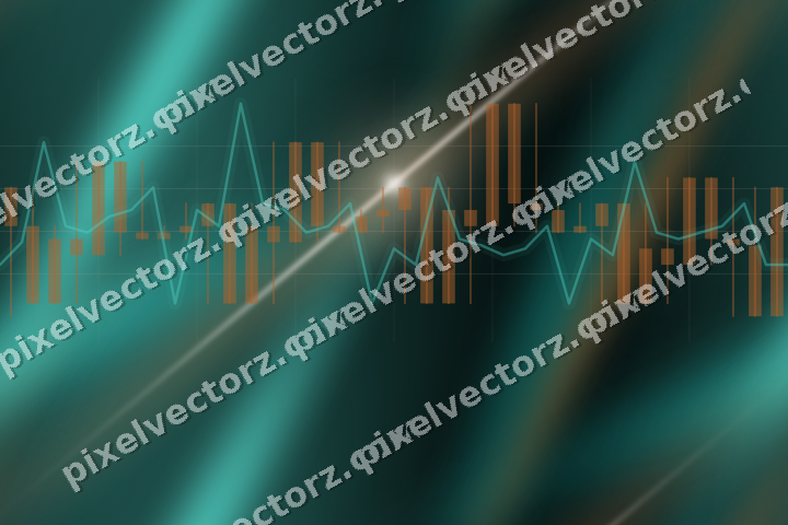 Nahtloser Neon Diagramm Hintergrund in Orange und Petrol