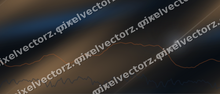 Nahtloser Neon Diagramm Hintergrund in Blau und Orange