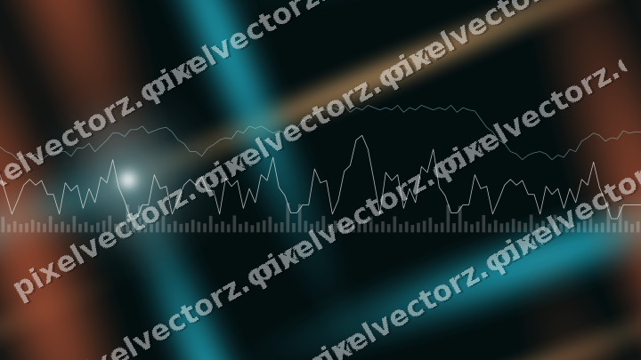 Nahtloser Neon Diagramm Hintergrund in Petrol und Orange