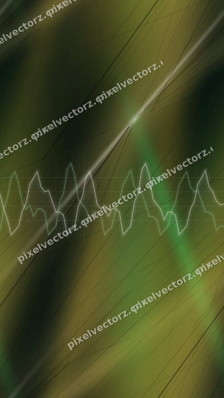 Nahtloser Neon Diagramm Hintergrund in Grün und Bernstein