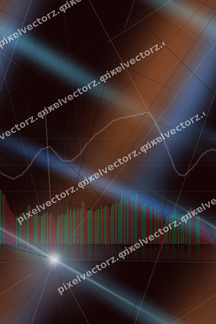 Nahtloser Neon Diagramm Hintergrund in Blau und Rot