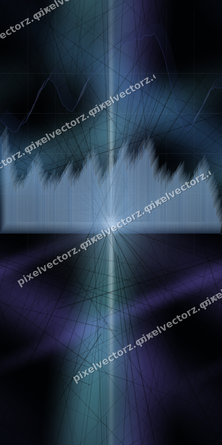 Nahtloser Neon Diagramm Hintergrund in Blau und Türkis