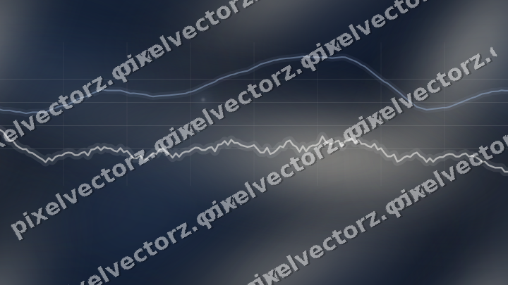 Nahtloser Neon Diagramm Hintergrund in Dunkelblau und Bernstein