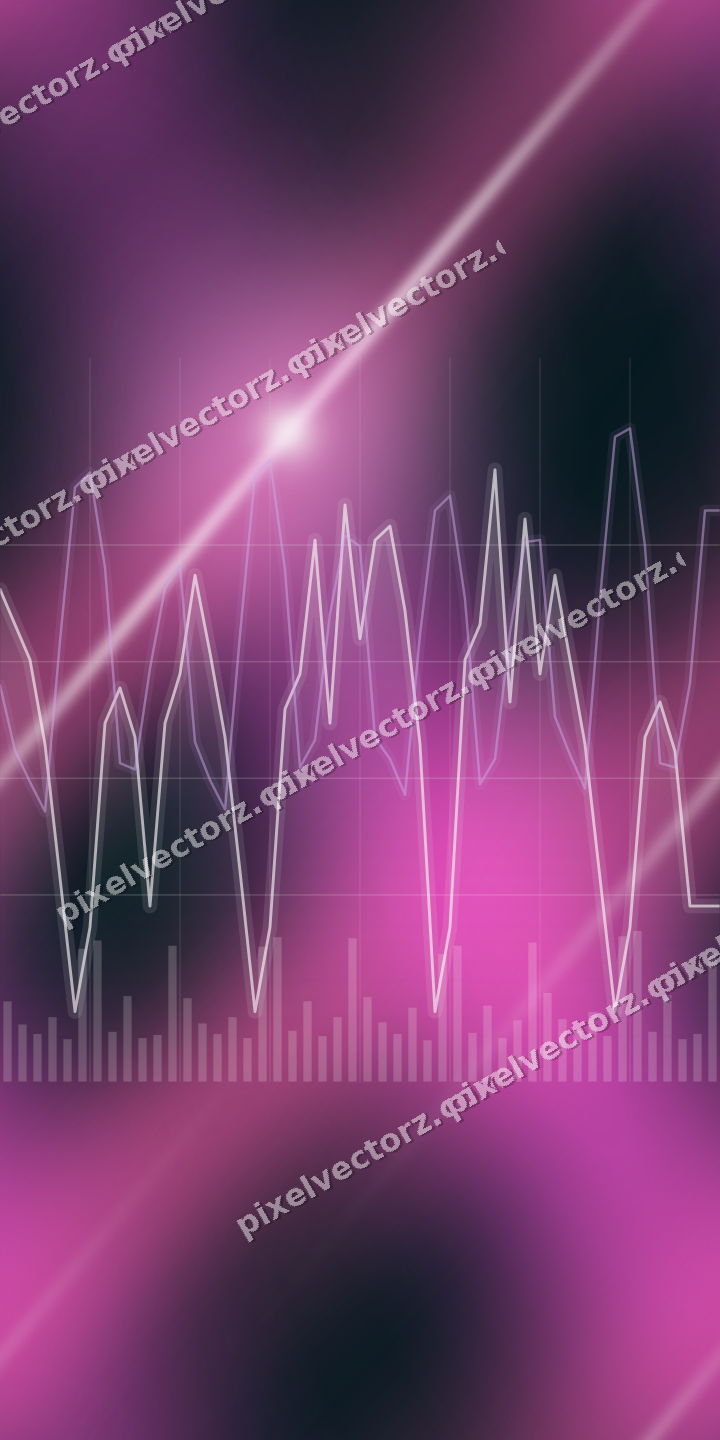 Nahtloser Neon Diagramm Hintergrund in Magenta und Violett