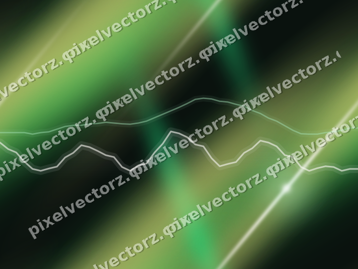 Nahtloser Neon Diagramm Hintergrund in Grün und Bernstein