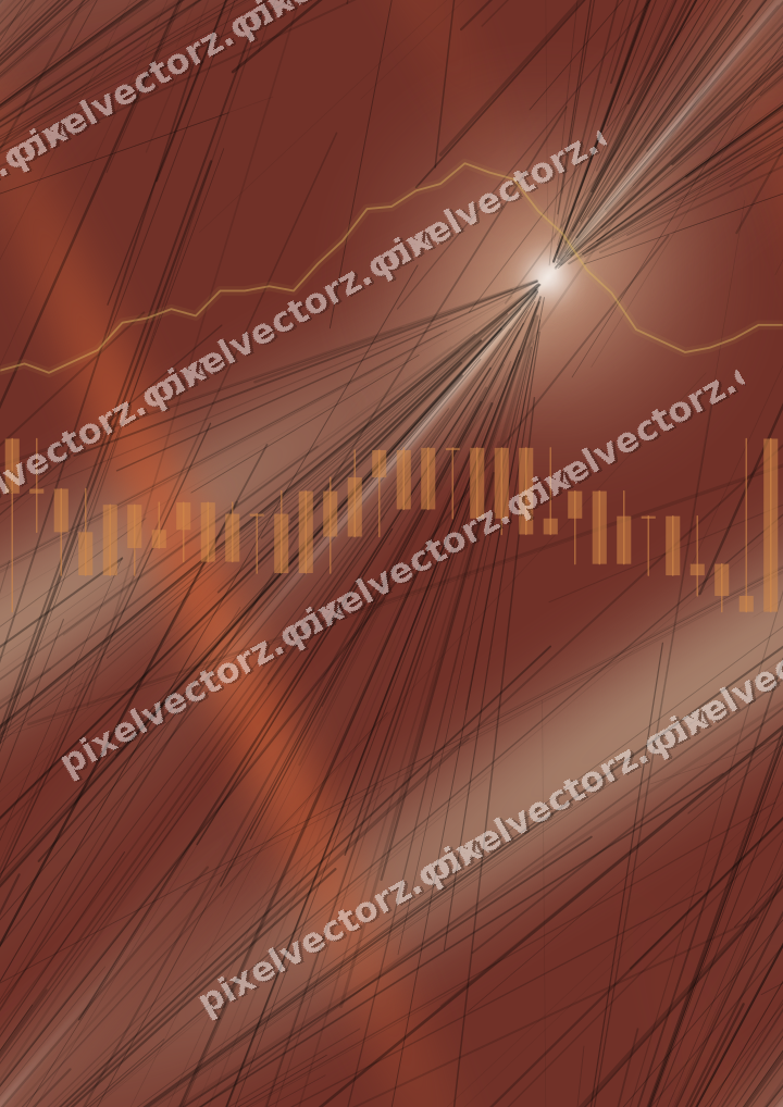 Nahtloser Neon Diagramm Hintergrund in Orange und Bernstein