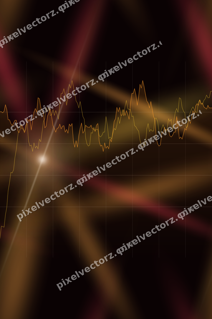 Nahtloser Neon Diagramm Hintergrund in Orange und Bernstein