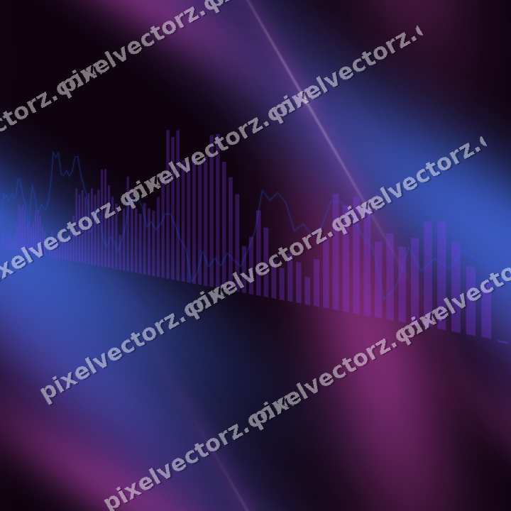 Nahtloser Neon Diagramm Hintergrund in Violett und Blau