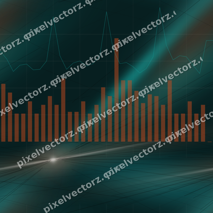 Nahtloser Neon Diagramm Hintergrund in Orange und Petrol