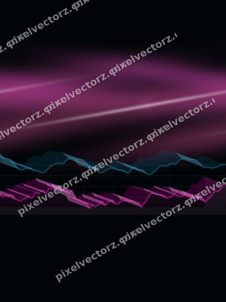 Nahtloser Neon Diagramm Hintergrund in Magenta und Violett