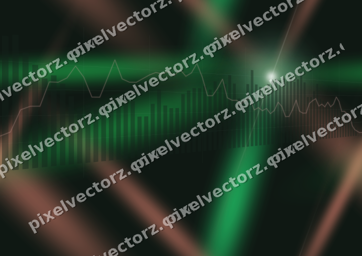 Nahtloser Neon Diagramm Hintergrund in Grün und Rot