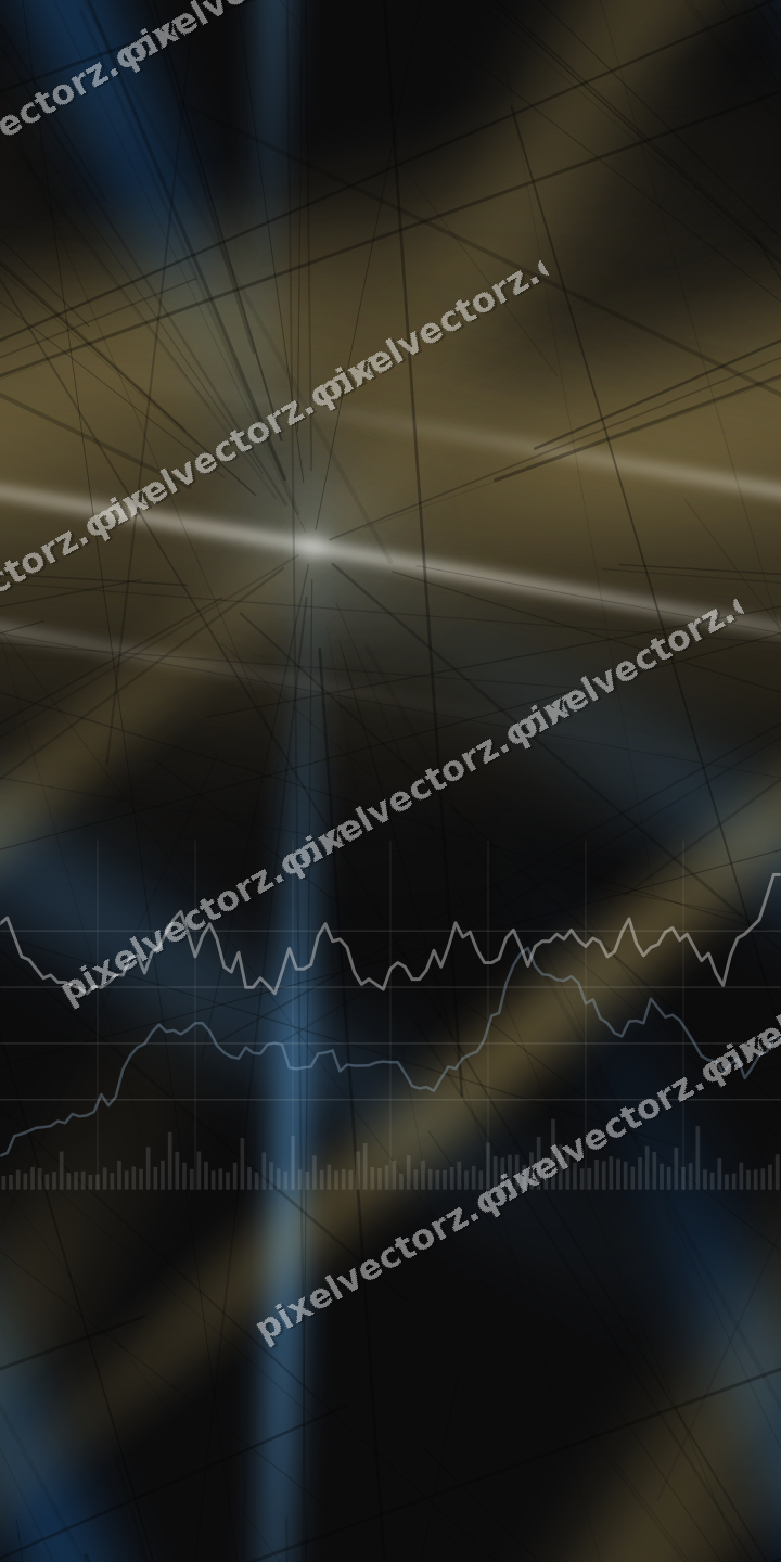 Nahtloser Neon Diagramm Hintergrund in Blau und Bernstein