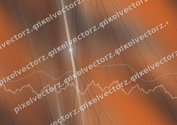 Nahtloser Neon Diagramm Hintergrund in Dunkelblau und Orange
