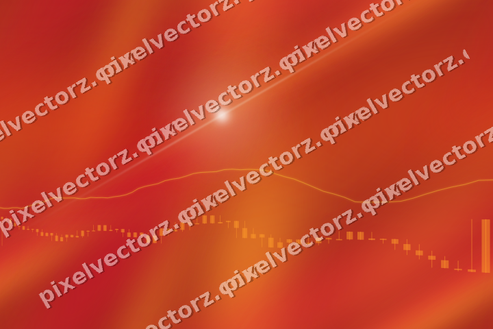 Nahtloser Neon Diagramm Hintergrund in Orange und Bernstein