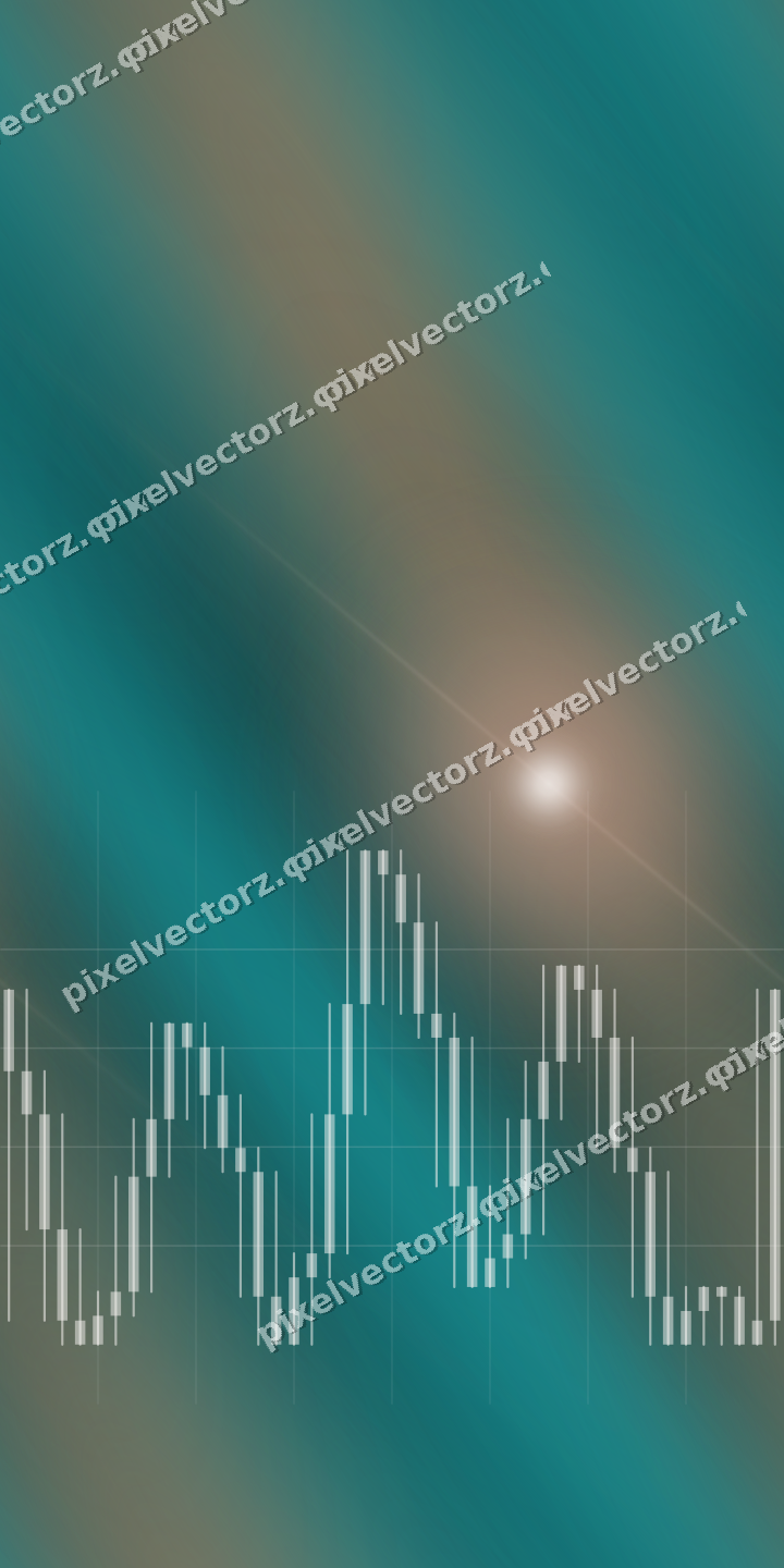 Nahtloser Neon Diagramm Hintergrund in Orange und Petrol