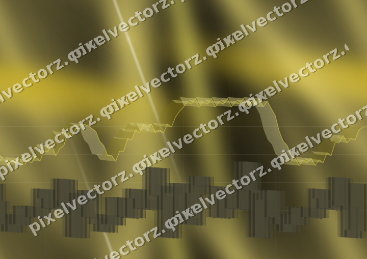 Nahtloser Neon Diagramm Hintergrund in Bernstein und Gelb