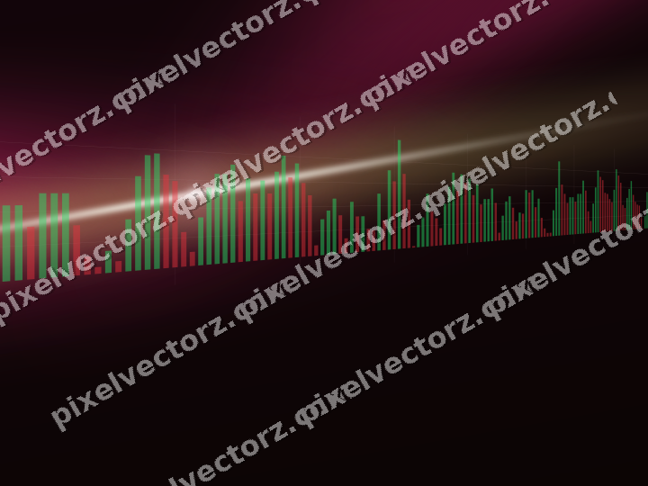 Leuchtender Neon Diagramm Hintergrund in Rosa und Gelb