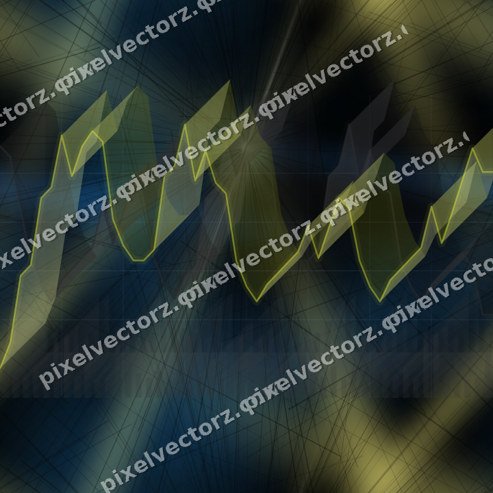 Nahtloser Neon Diagramm Hintergrund in Blau und Gelb