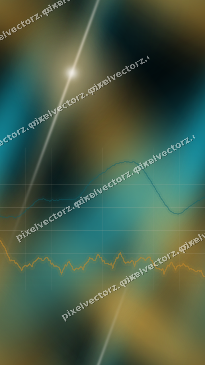 Nahtloser Neon Diagramm Hintergrund in Bernstein und Petrol