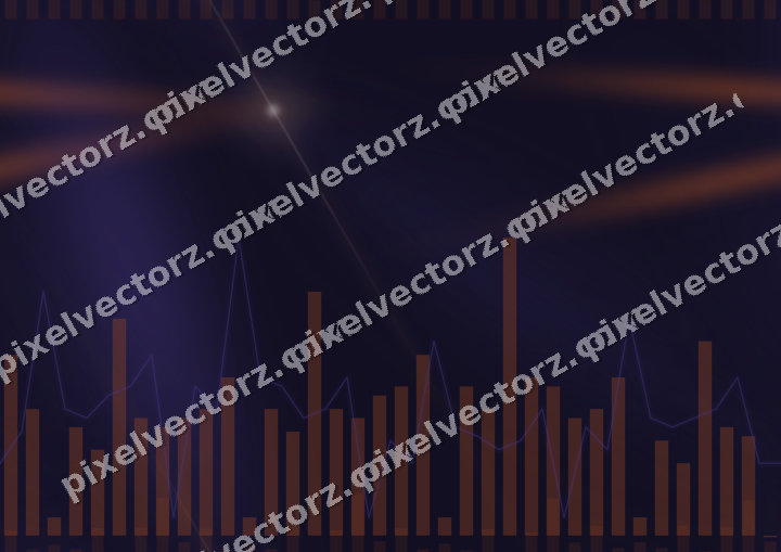 Nahtloser Neon Diagramm Hintergrund in Orange und Blau