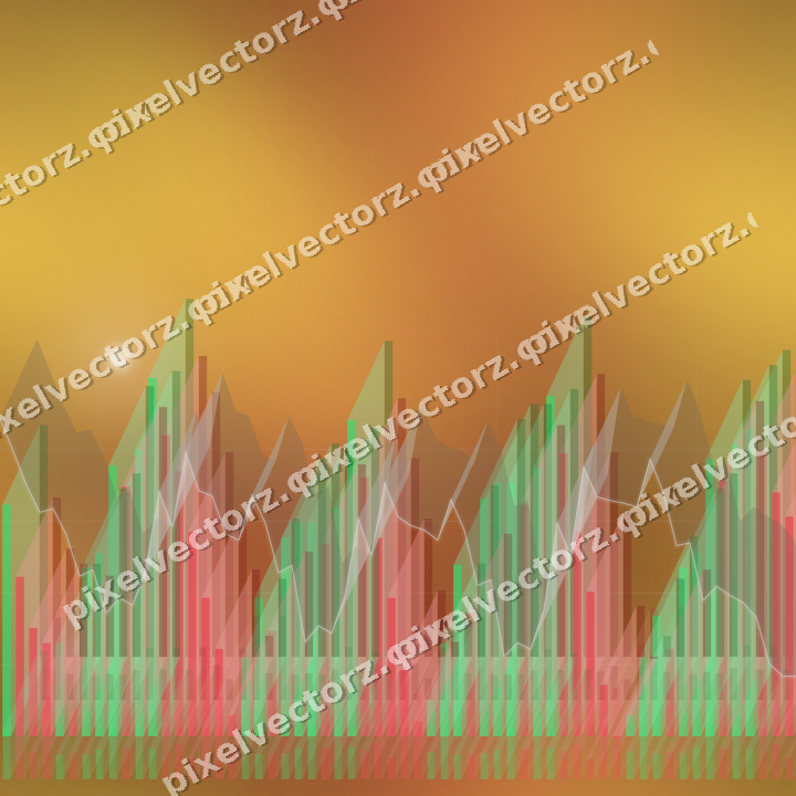 Nahtloser Neon Diagramm Hintergrund in Orange und Bernstein