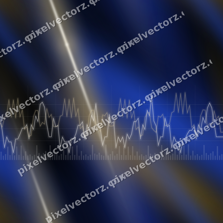Nahtloser Neon Diagramm Hintergrund in Bernstein und Blau