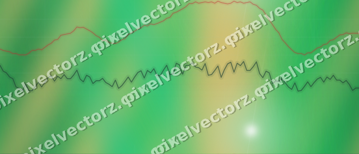 Nahtloser Neon Diagramm Hintergrund in Grün und Rot