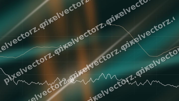 Nahtloser Neon Diagramm Hintergrund in Orange und Petrol