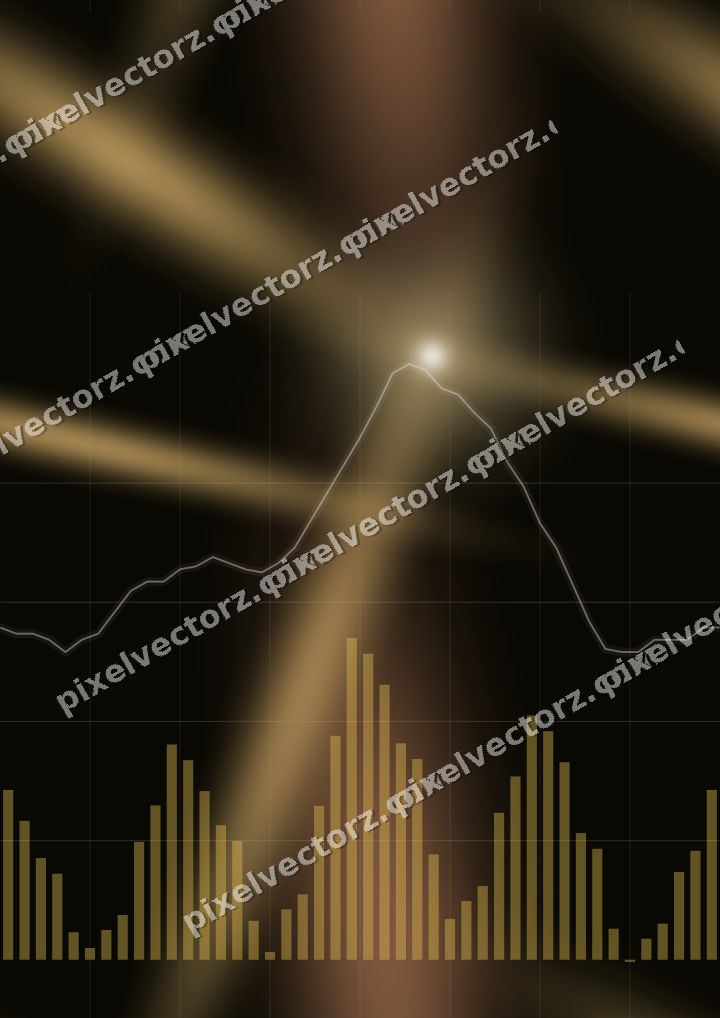 Nahtloser Neon Diagramm Hintergrund in Bernstein und Orange