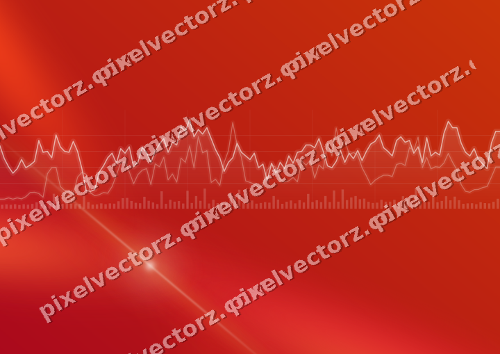 Leuchtender Neon Diagramm Hintergrund in Orange und Bernstein