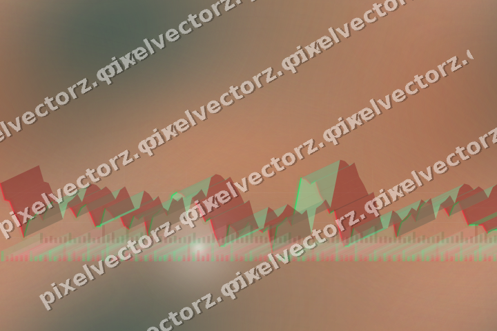 Nahtloser Pastell Diagramm Hintergrund in Orange und Petrol