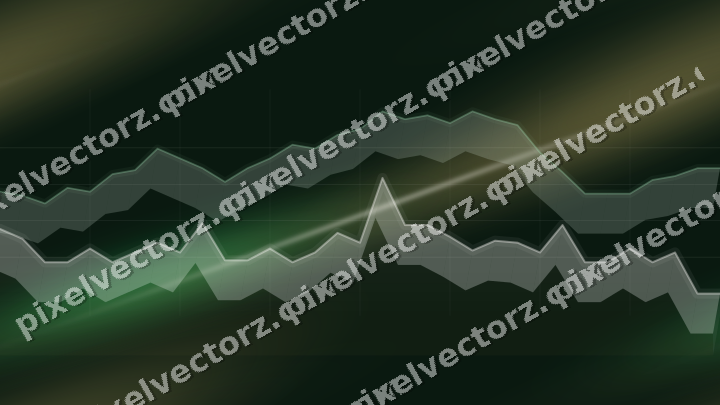 Nahtloser Neon Diagramm Hintergrund in Grün und Bernstein