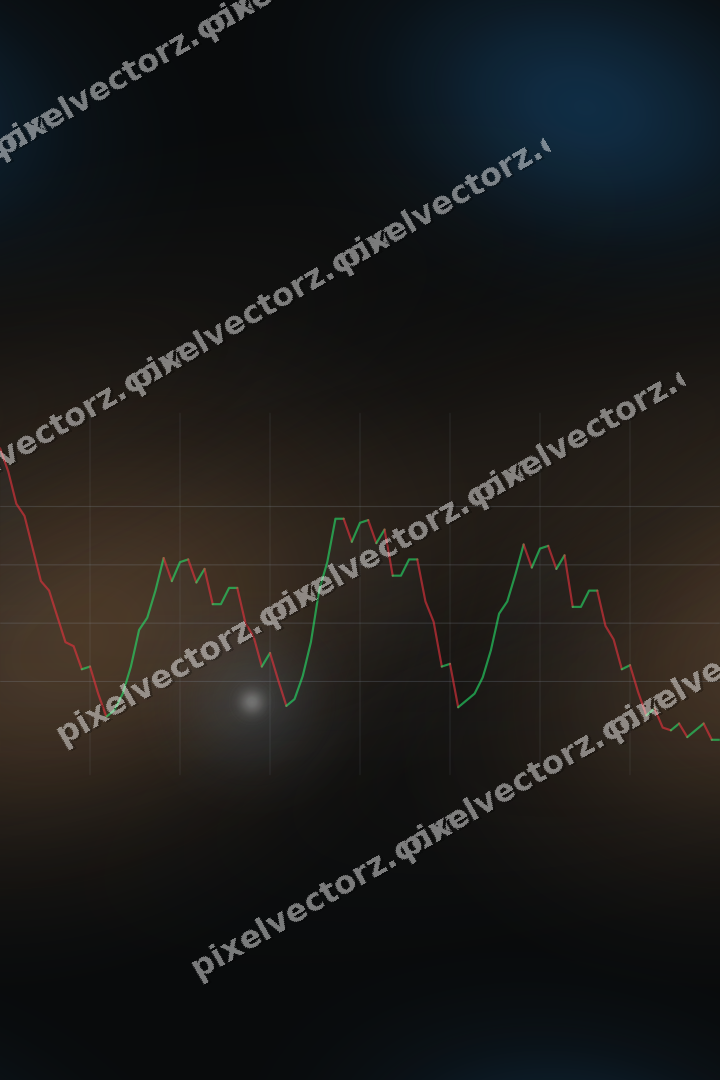 Nahtloser Neon Diagramm Hintergrund in Blau und Orange