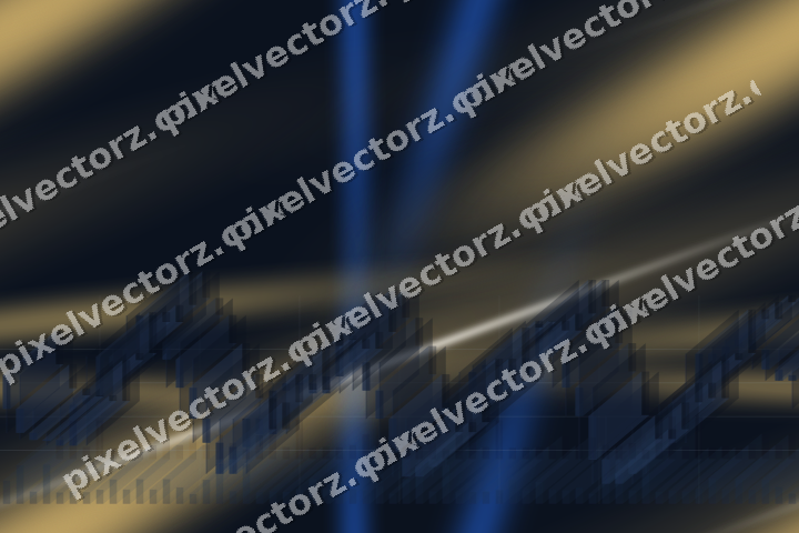 Nahtloser Neon Diagramm Hintergrund in Blau und Bernstein