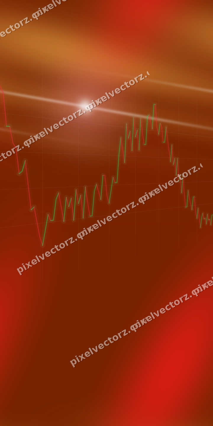 Nahtloser Neon Diagramm Hintergrund in Rot und Orange
