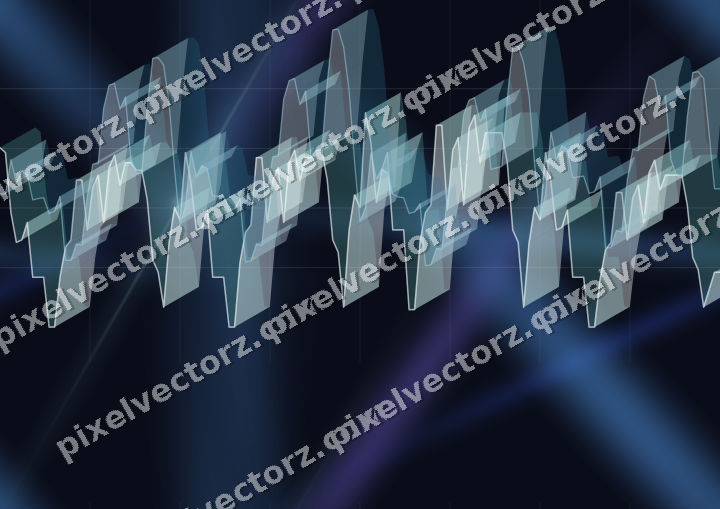 Nahtloser Neon Diagramm Hintergrund in Blau und Türkis